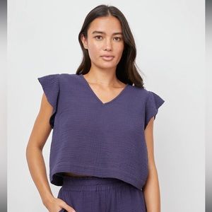 Rails Miley Crop Top in Blue